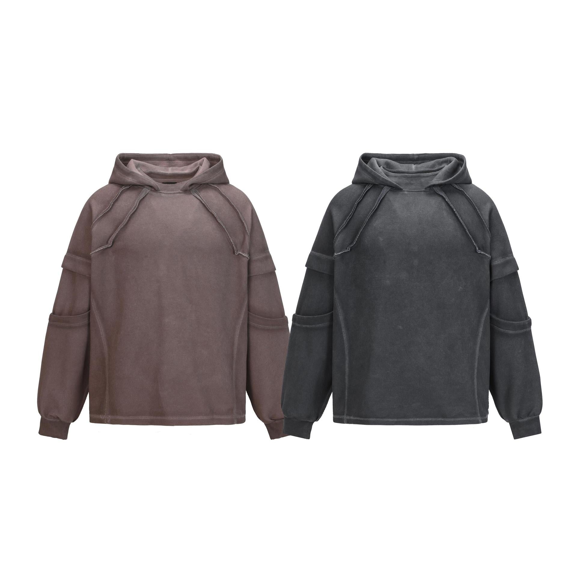 Make old patchwork hoodie loose hoodie - XGEM® - Not Made for Everyone