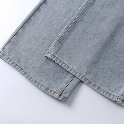Make old washed denim straight leg pants - XGEM® - Not Made for Everyone
