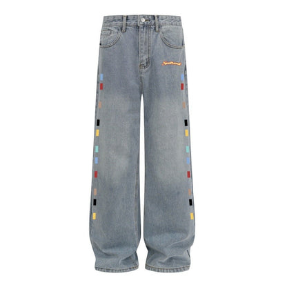 Make old washed denim straight leg pants - XGEM® - Not Made for Everyone