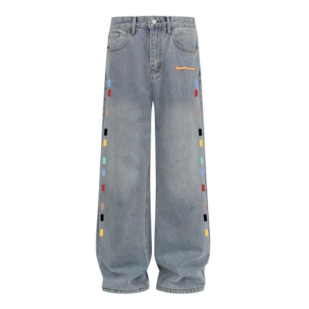 Make old washed denim straight leg pants - XGEM® - Not Made for Everyone