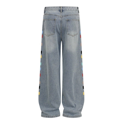 Make old washed denim straight leg pants - XGEM® - Not Made for Everyone
