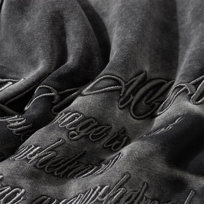 Men's Oversized Acid Wash Zip Hoodie Streetwear - XGEM® - Not Made for Everyone