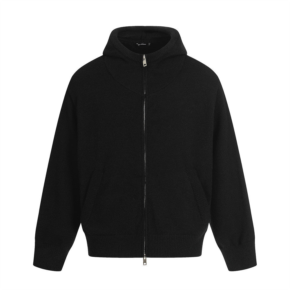 Men's Textured Open Zip Hoodie Streetwear - XGEM® - Not Made for Everyone