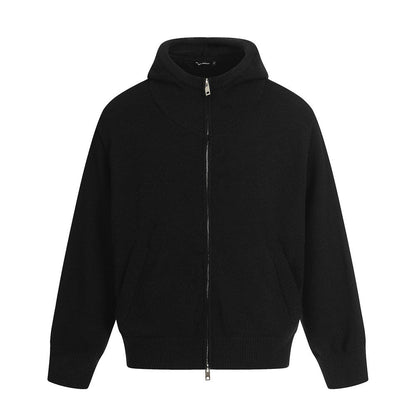 Men's Textured Open Zip Hoodie Streetwear - XGEM® - Not Made for Everyone