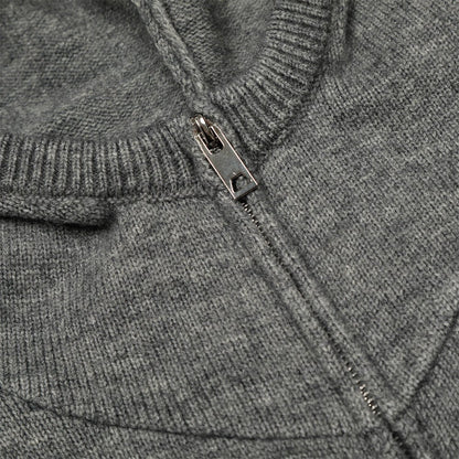 Men's Textured Open Zip Hoodie Streetwear - XGEM® - Not Made for Everyone