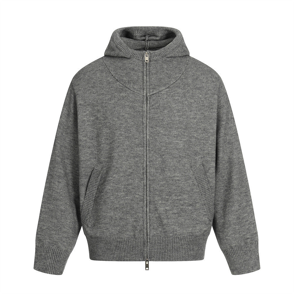 Men's Textured Open Zip Hoodie Streetwear - XGEM® - Not Made for Everyone