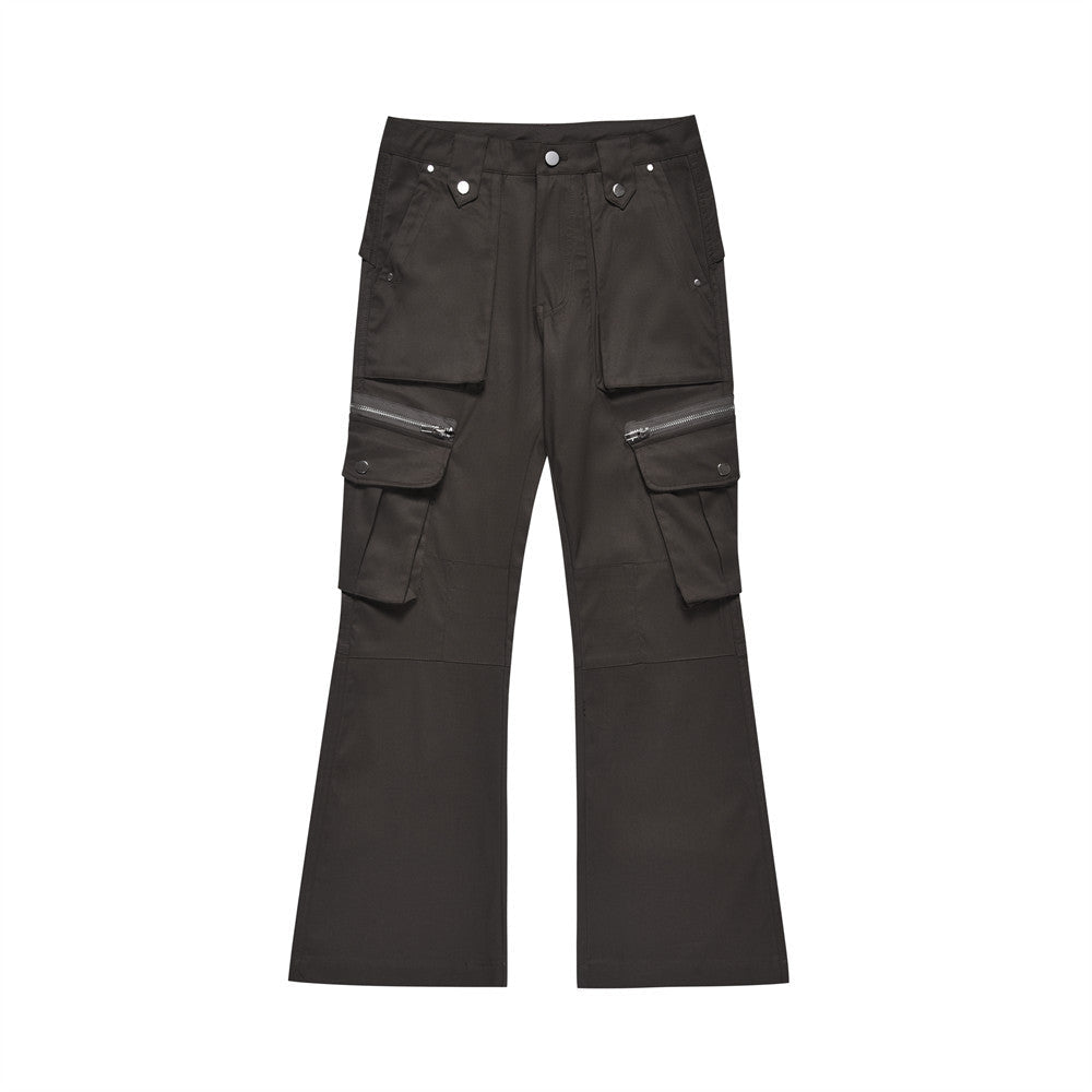 Multi pocket micro flared casual pants - XGEM® - Not Made for Everyone