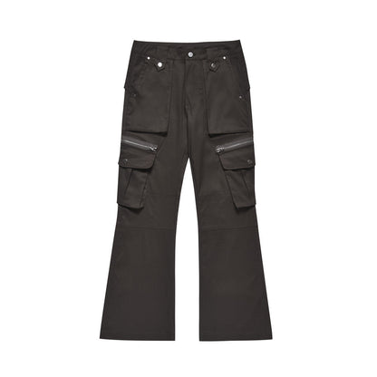 Multi pocket micro flared casual pants - XGEM® - Not Made for Everyone