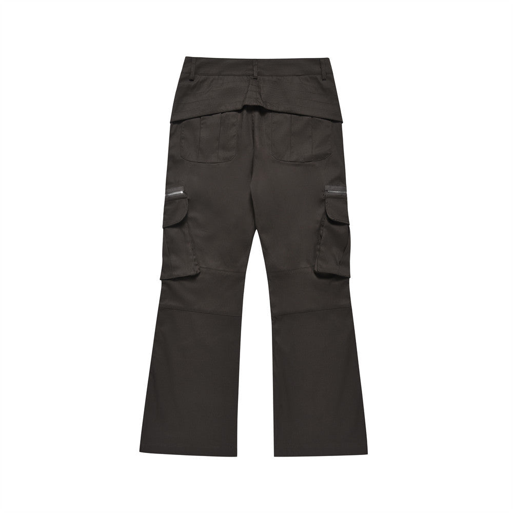 Multi pocket micro flared casual pants - XGEM® - Not Made for Everyone