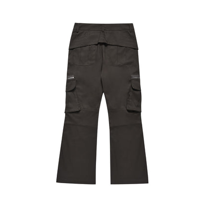 Multi pocket micro flared casual pants - XGEM® - Not Made for Everyone