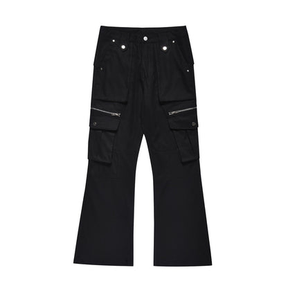 Multi pocket micro flared casual pants - XGEM® - Not Made for Everyone
