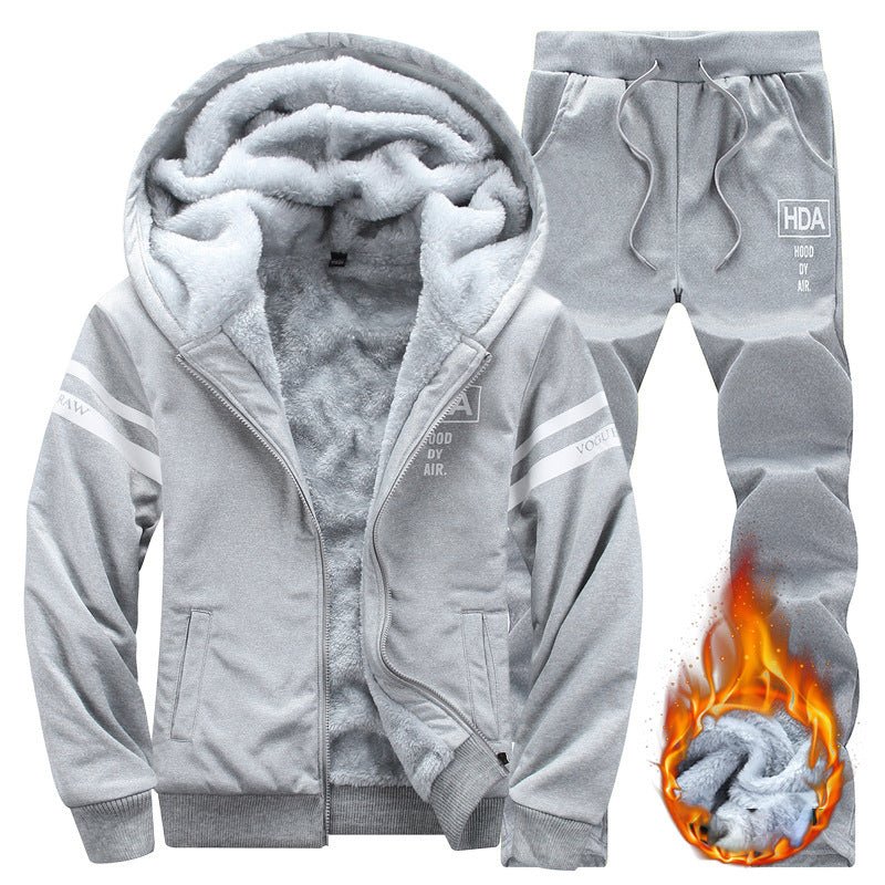 Oversized Fleece Zip Hoodie Tracksuit Set - XGEM® - Not Made for Everyone