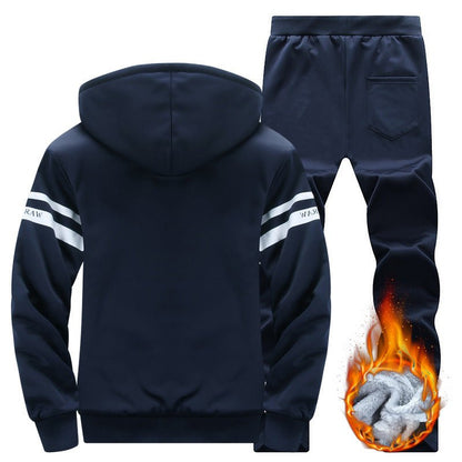 Oversized Fleece Zip Hoodie Tracksuit Set - XGEM® - Not Made for Everyone