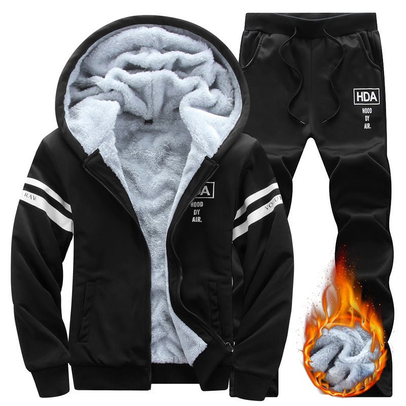 Oversized Fleece Zip Hoodie Tracksuit Set - XGEM® - Not Made for Everyone