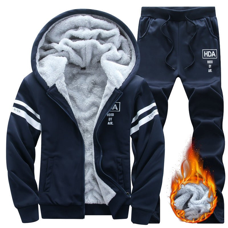 Oversized Fleece Zip Hoodie Tracksuit Set - XGEM® - Not Made for Everyone
