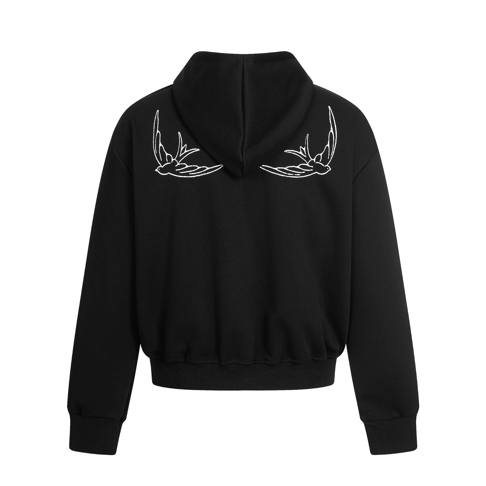Printed Zip Cardigan Hoodie - curated XGEM rare find