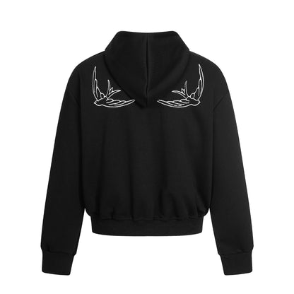 Printed Zip Cardigan Hoodie - curated XGEM rare find