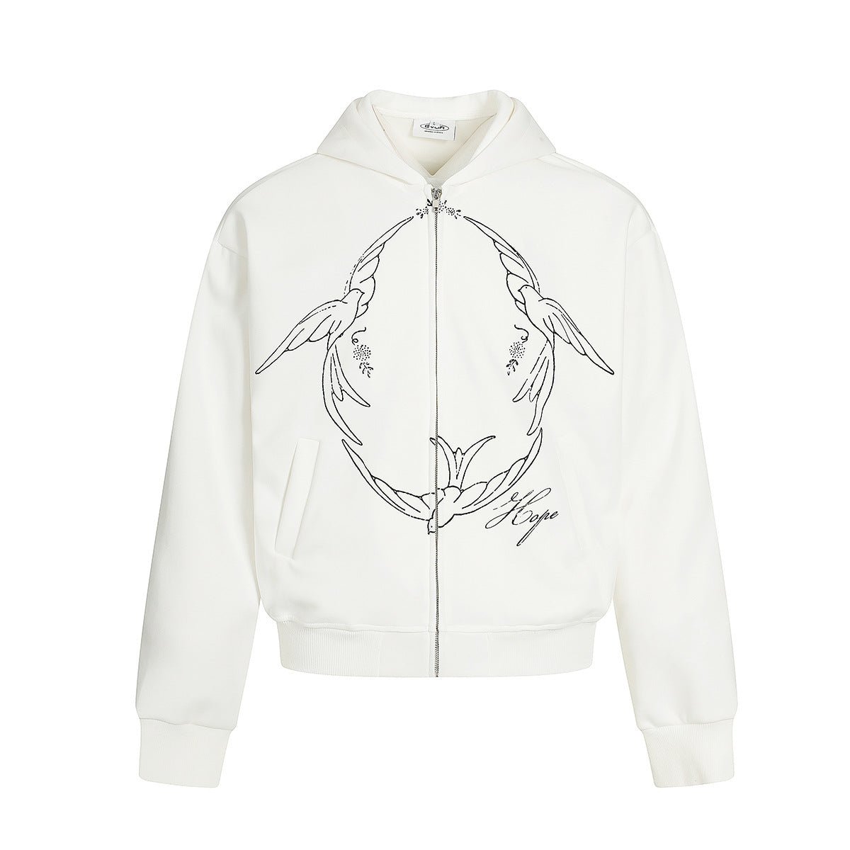 Printed Zip Cardigan Hoodie - curated XGEM rare find