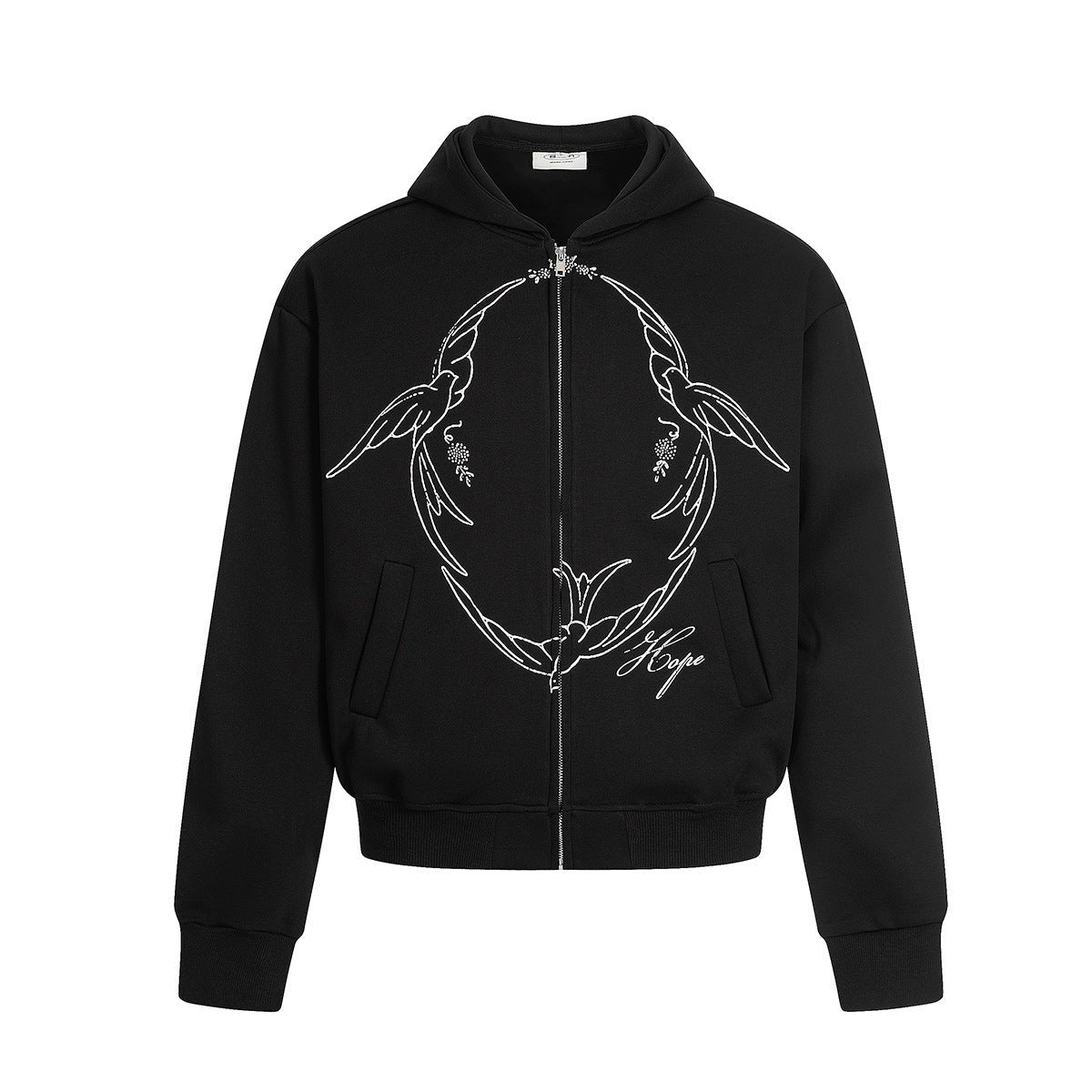 Printed Zip Cardigan Hoodie - curated XGEM rare find