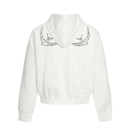 Printed Zip Cardigan Hoodie - curated XGEM rare find