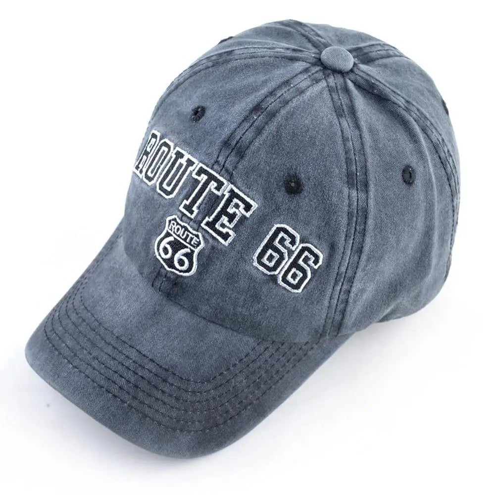 Route 66 Vintage Cap Washed Cotton Streetwear - XGEM® - Not Made for Everyone