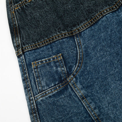 Spray Dyed Loose Jeans Blue - XGEM® - Not Made for Everyone