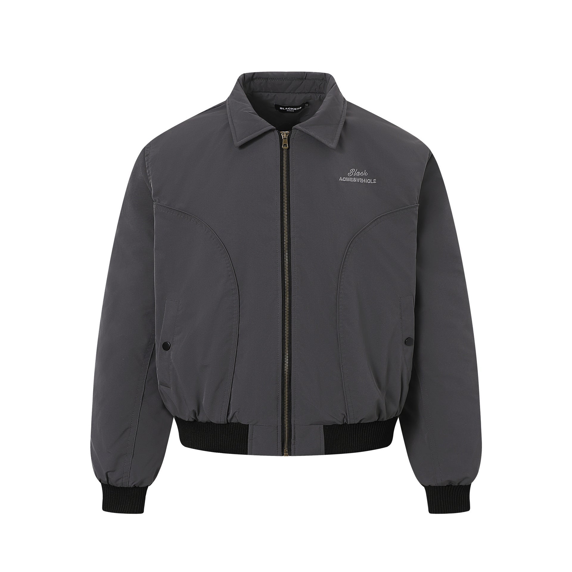 Stand Collar Jacket Oversized Streetwear Zip Up - XGEM® - Not Made for Everyone