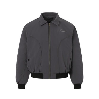 Stand Collar Jacket Oversized Streetwear Zip Up - XGEM® - Not Made for Everyone