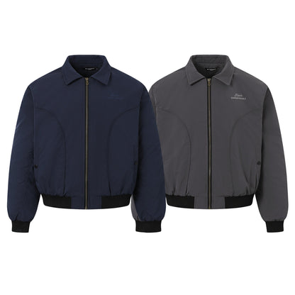 Stand Collar Jacket Oversized Streetwear Zip Up - XGEM® - Not Made for Everyone
