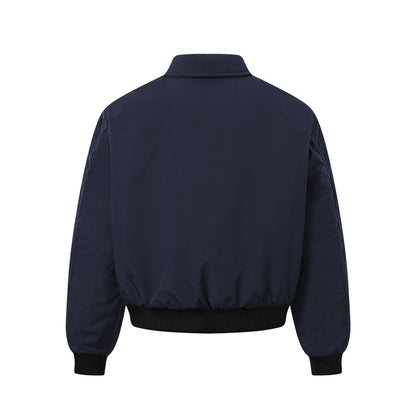 Stand Collar Jacket Oversized Streetwear Zip Up - XGEM® - Not Made for Everyone