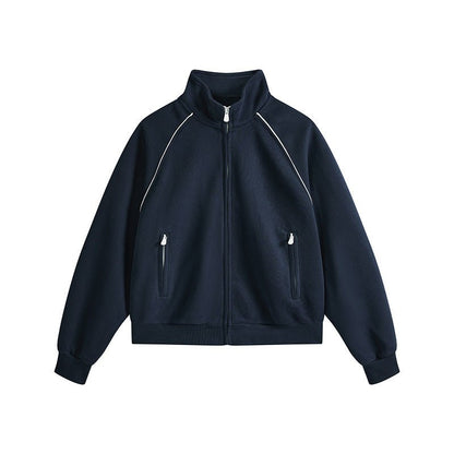 Stand Collar Hoodie Jacket - curated XGEM rare find