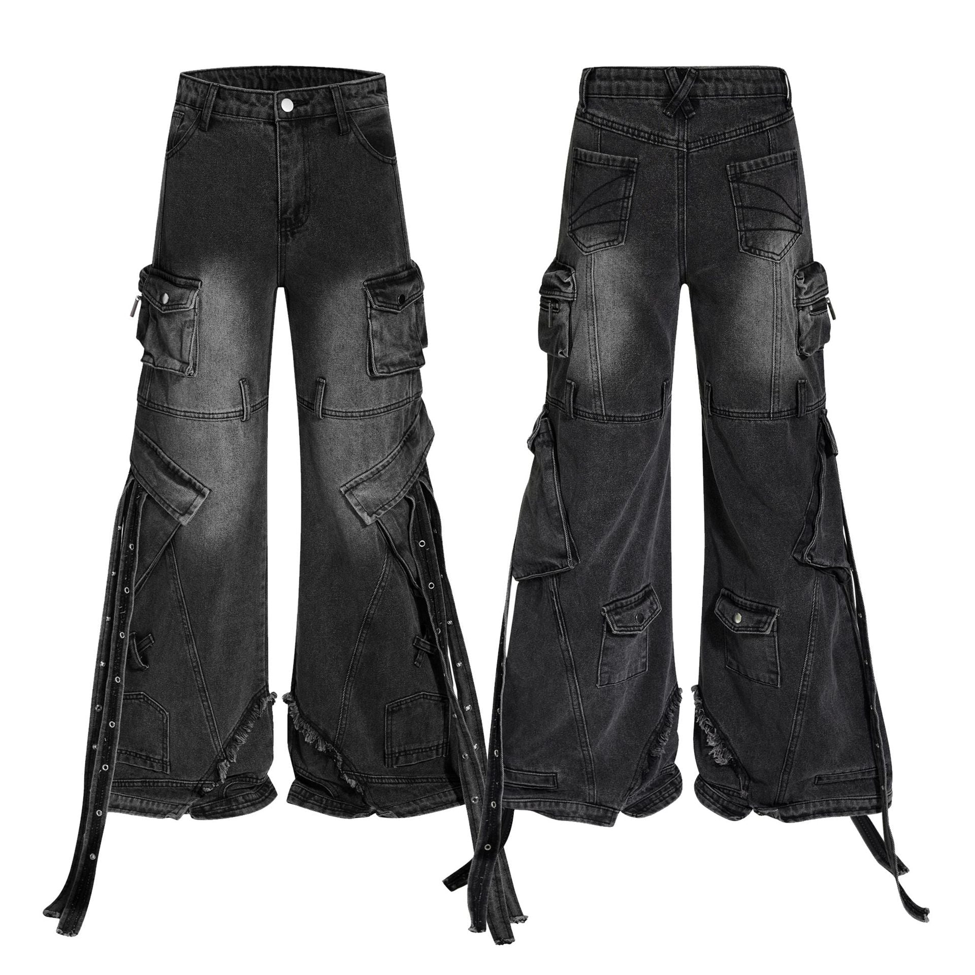 Strapped floor length pants - XGEM® - Not Made for Everyone