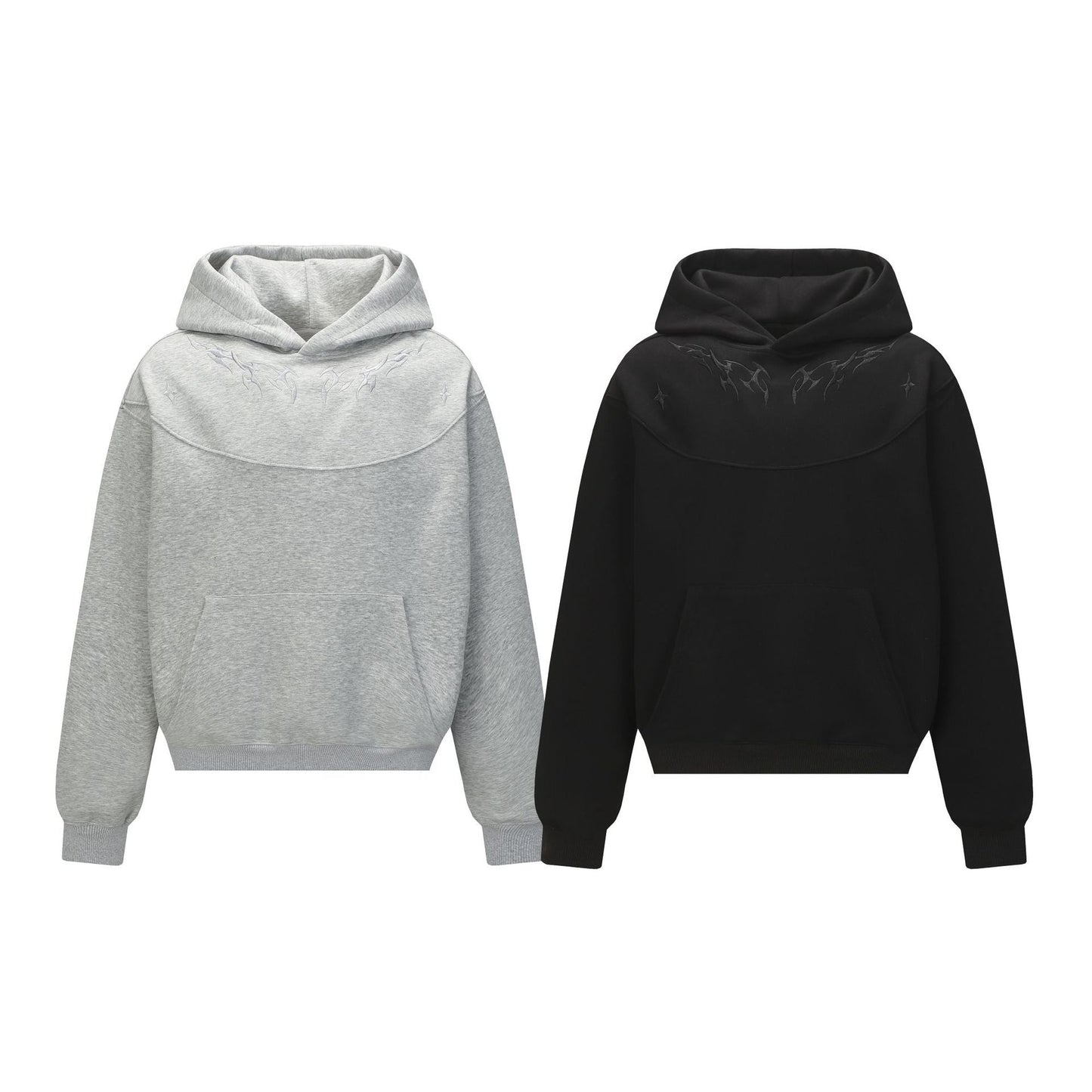 Oversized Embroidered Hoodie - curated XGEM rare find