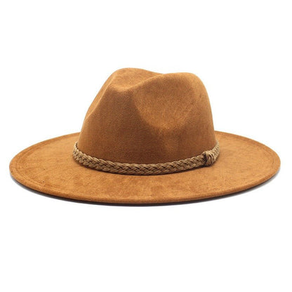 Suede Cowboy Hat Wide Brim Streetwear Jazz Hat - XGEM® - Not Made for Everyone
