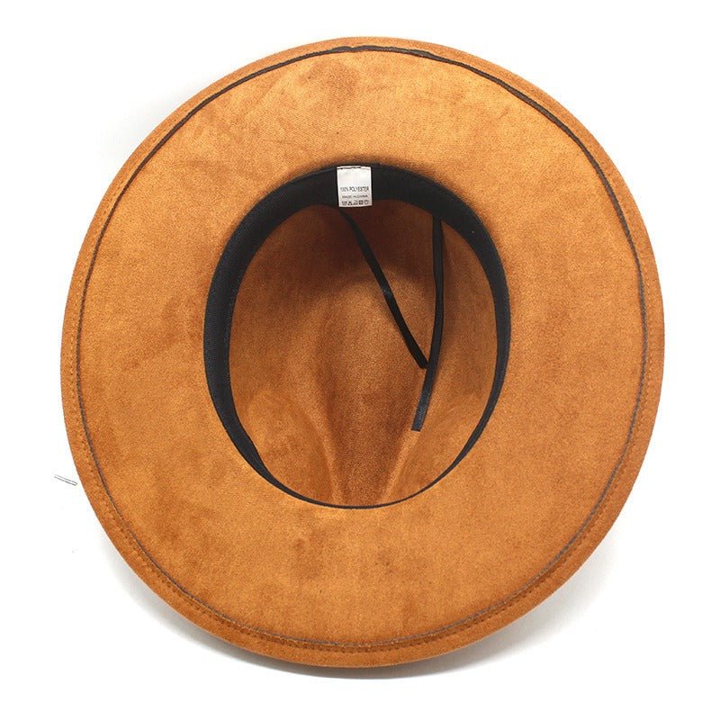 Suede Cowboy Hat Wide Brim Streetwear Jazz Hat - XGEM® - Not Made for Everyone