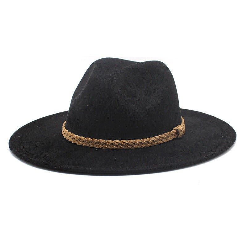 Suede Cowboy Hat Wide Brim Streetwear Jazz Hat - XGEM® - Not Made for Everyone