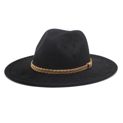 Suede Cowboy Hat Wide Brim Streetwear Jazz Hat - XGEM® - Not Made for Everyone