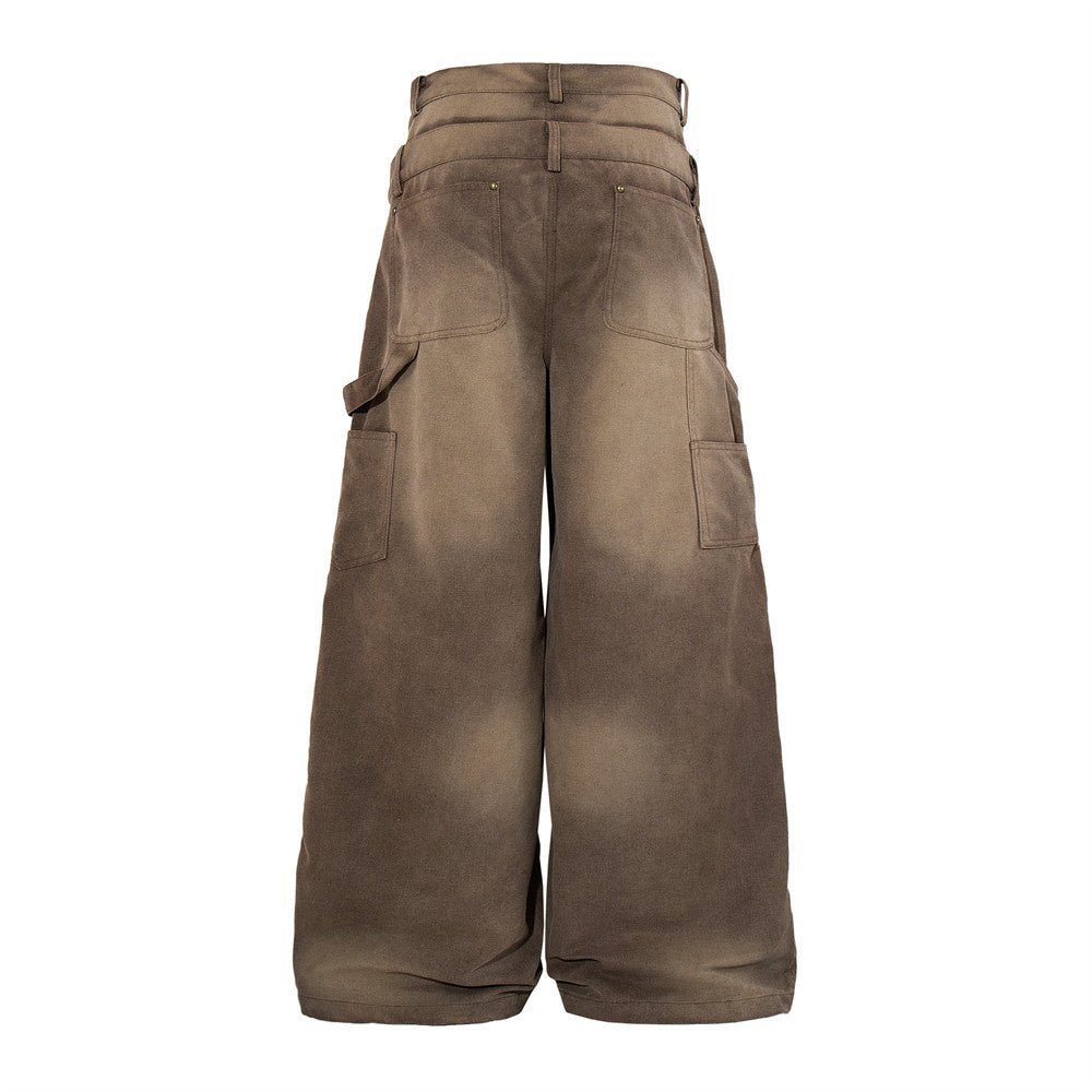 Swinging pair of wide leg jeans with waistband - XGEM® - Not Made for Everyone