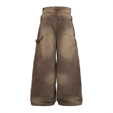Swinging pair of wide leg jeans with waistband - XGEM® - Not Made for Everyone