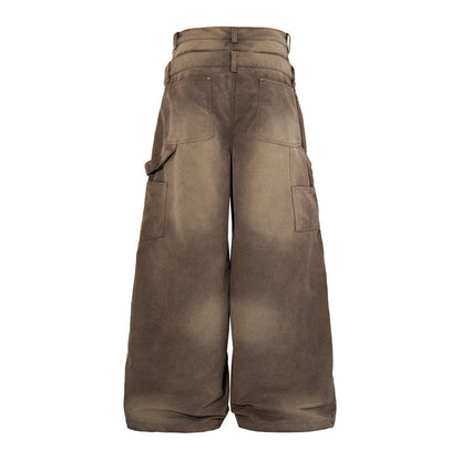 Swinging pair of wide leg jeans with waistband - XGEM® - Not Made for Everyone