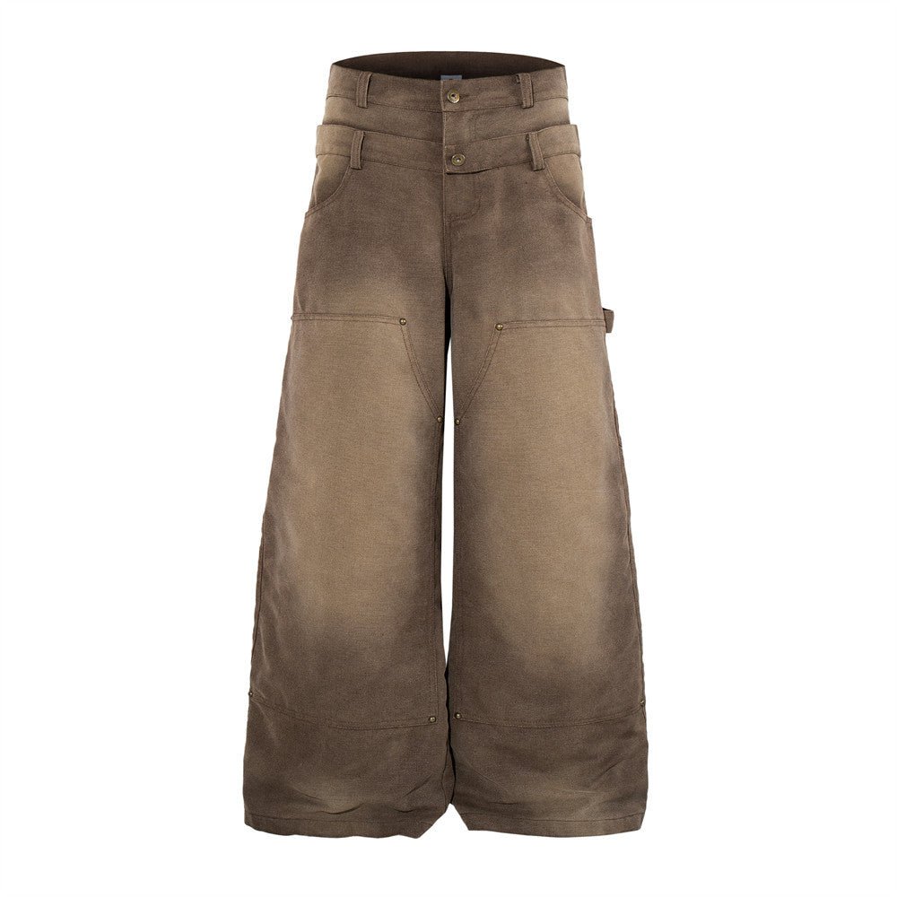 Swinging pair of wide leg jeans with waistband - XGEM® - Not Made for Everyone