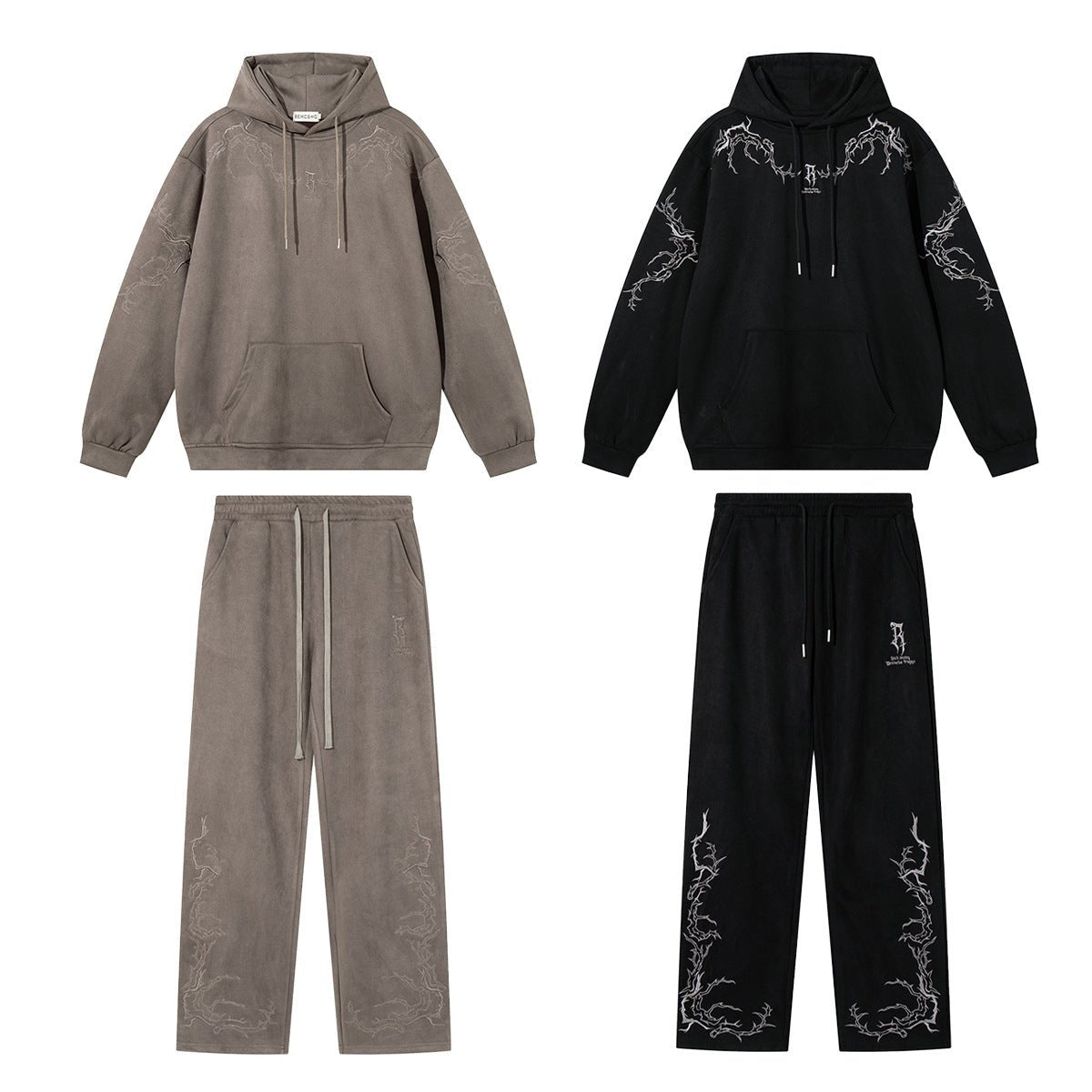 Embroidered Pullover Hoodie - curated XGEM rare find