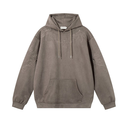 Embroidered Pullover Hoodie - curated XGEM rare find