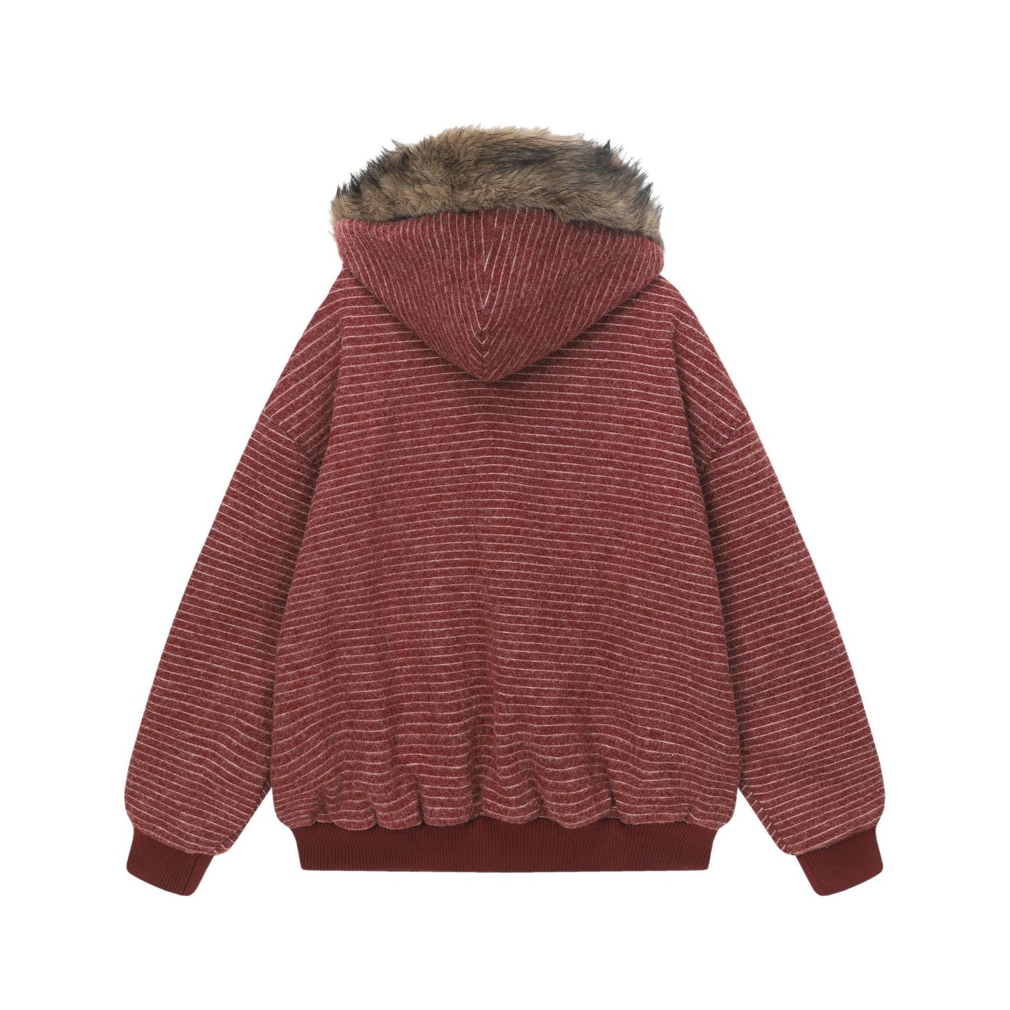 Velvet Stripe Hoodie Jacket - curated XGEM rare find