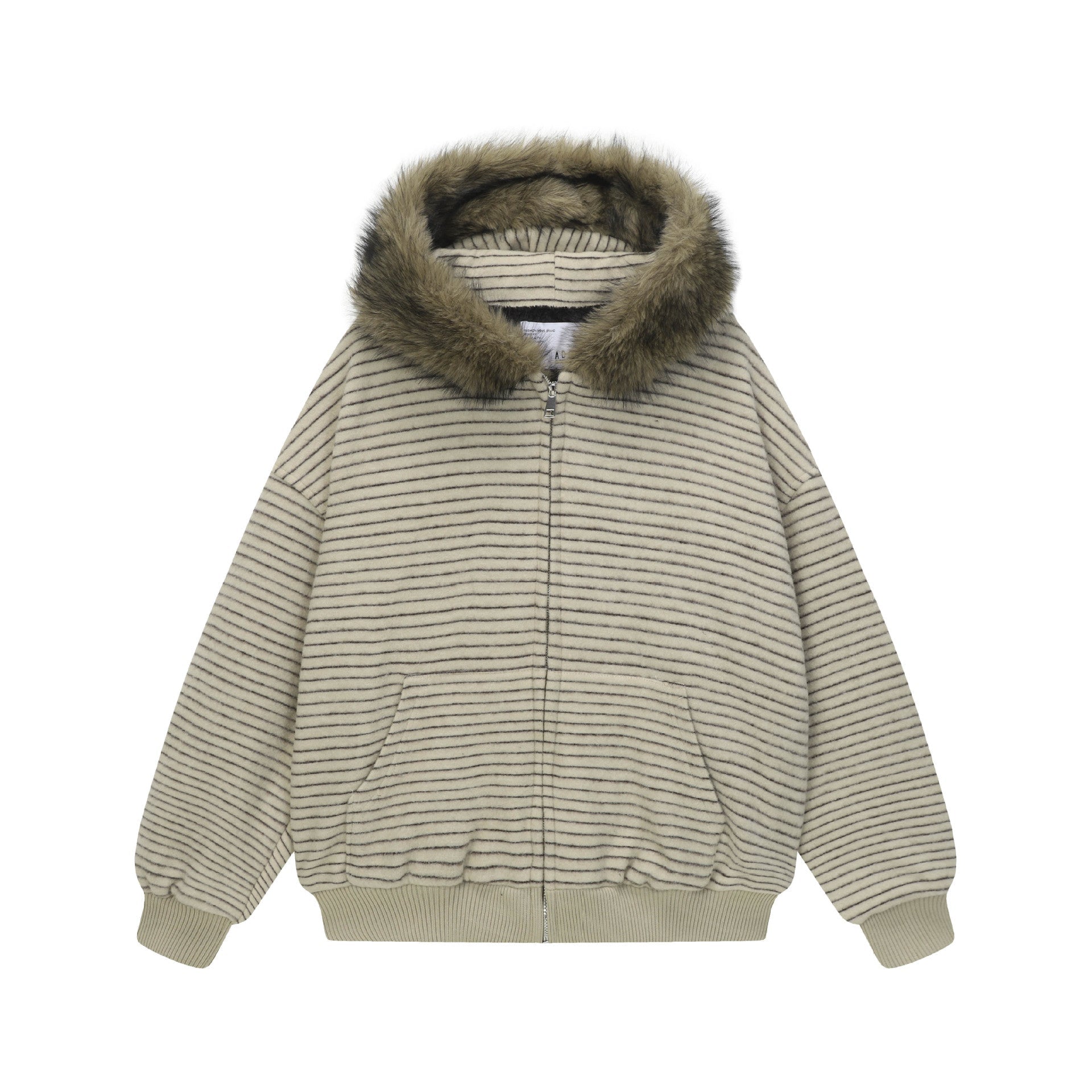 Velvet Stripe Hoodie Jacket - curated XGEM rare find