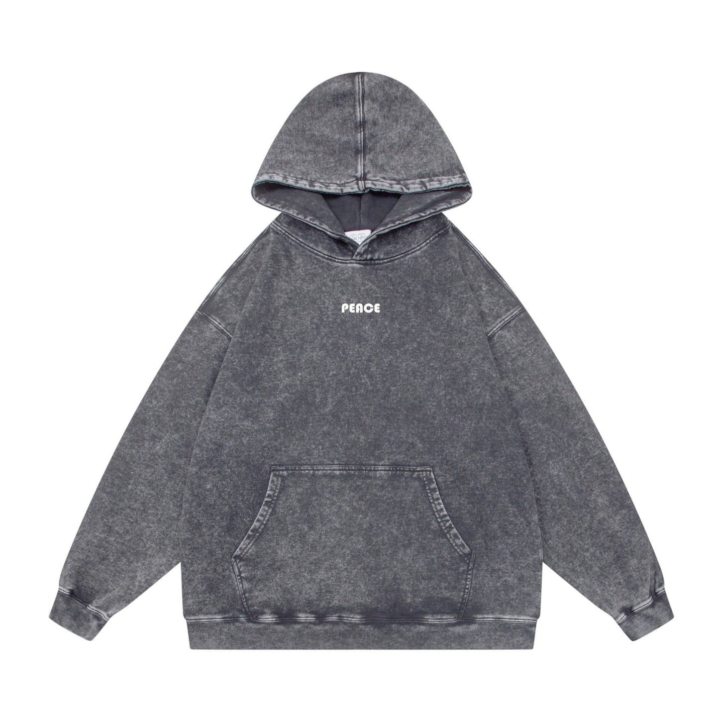 Washed Letter Print Sweatshirt - XGEM® - Not Made for Everyone