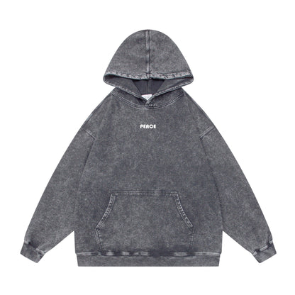 Washed Letter Print Sweatshirt - XGEM® - Not Made for Everyone
