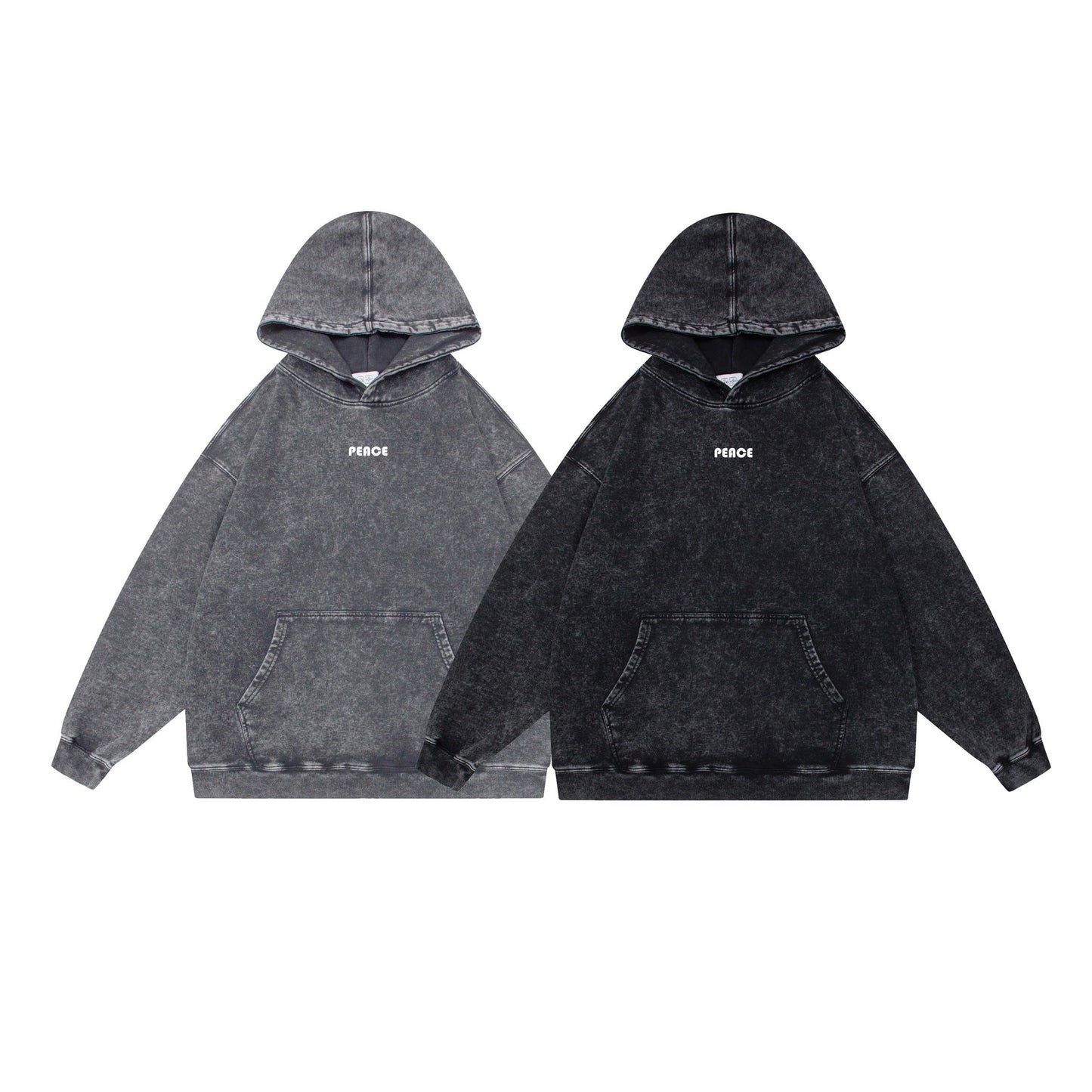 Washed Letter Print Sweatshirt - XGEM® - Not Made for Everyone