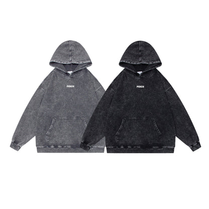 Washed Letter Print Sweatshirt - XGEM® - Not Made for Everyone