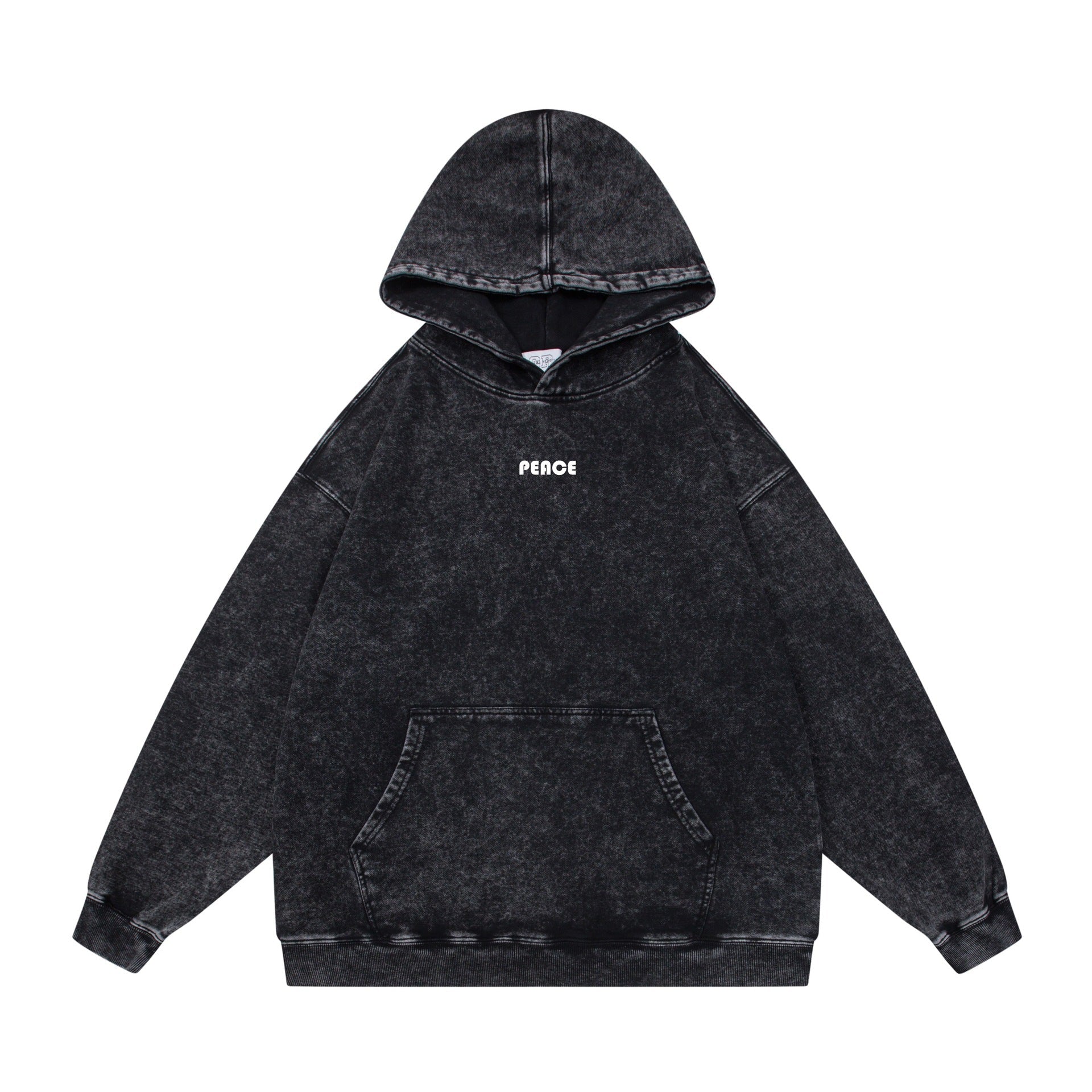Washed Letter Print Sweatshirt - XGEM® - Not Made for Everyone